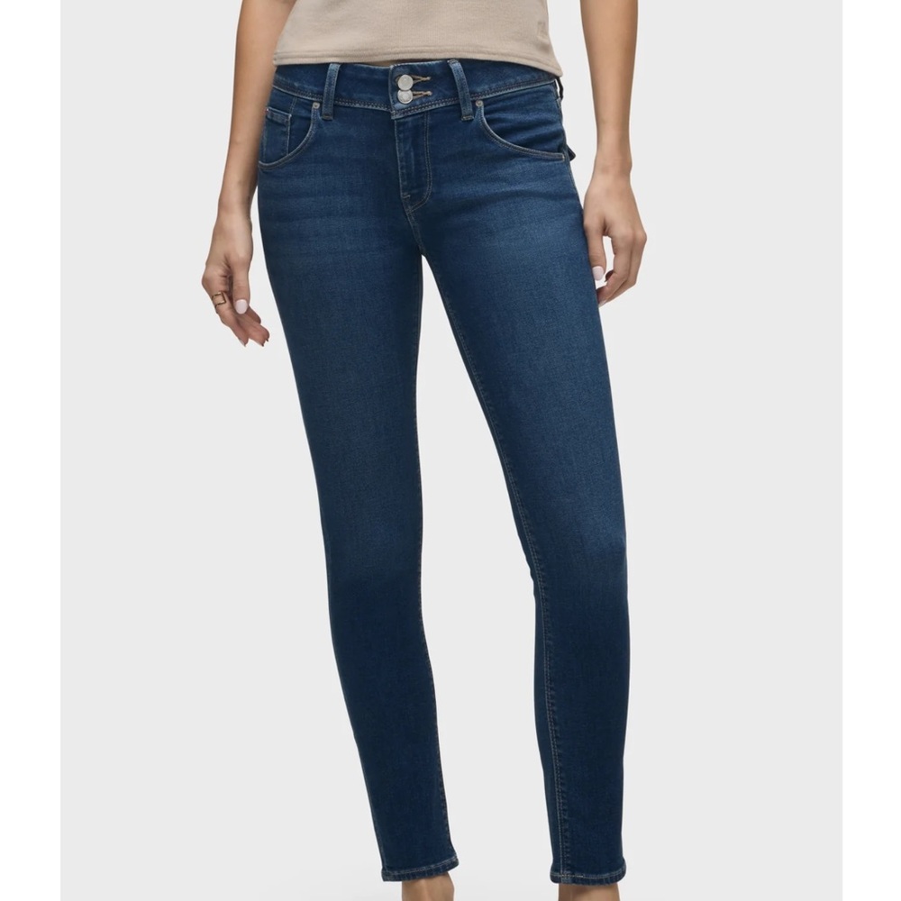 Hudson Collin Mid-Rise Flap Skinny Jean